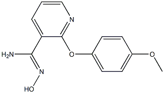 N'-hydroxy-2-(4-methoxyphenoxy)pyridine-3-carboximidamide Struktur