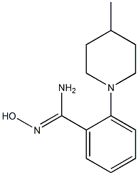 N'-hydroxy-2-(4-methylpiperidin-1-yl)benzene-1-carboximidamide Struktur