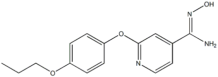 N'-hydroxy-2-(4-propoxyphenoxy)pyridine-4-carboximidamide Struktur