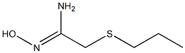 N'-hydroxy-2-(propylsulfanyl)ethanimidamide Struktur