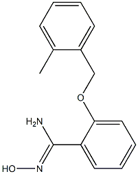 N'-hydroxy-2-[(2-methylbenzyl)oxy]benzenecarboximidamide Struktur