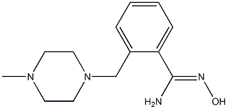 N'-hydroxy-2-[(4-methylpiperazin-1-yl)methyl]benzenecarboximidamide Struktur