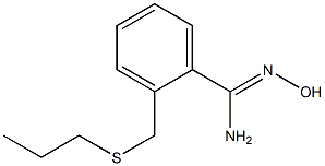 N'-hydroxy-2-[(propylsulfanyl)methyl]benzene-1-carboximidamide Struktur