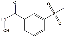 N-hydroxy-3-(methylsulfonyl)benzamide Struktur