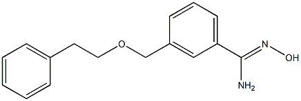 N'-hydroxy-3-[(2-phenylethoxy)methyl]benzene-1-carboximidamide Struktur