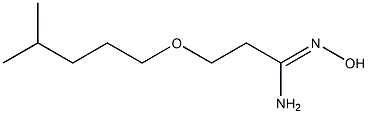 N'-hydroxy-3-[(4-methylpentyl)oxy]propanimidamide Struktur