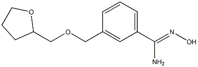 N'-hydroxy-3-[(tetrahydrofuran-2-ylmethoxy)methyl]benzenecarboximidamide Struktur