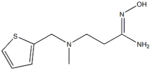 N'-hydroxy-3-[methyl(thiophen-2-ylmethyl)amino]propanimidamide Struktur