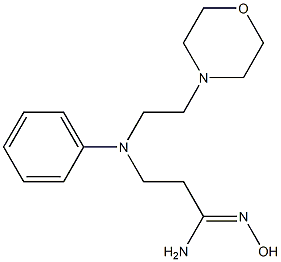 N'-hydroxy-3-{[2-(morpholin-4-yl)ethyl](phenyl)amino}propanimidamide Struktur