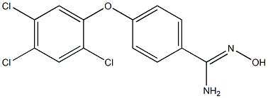 N'-hydroxy-4-(2,4,5-trichlorophenoxy)benzene-1-carboximidamide Struktur