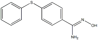 N'-hydroxy-4-(phenylsulfanyl)benzene-1-carboximidamide Struktur