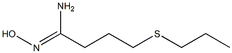 N'-hydroxy-4-(propylsulfanyl)butanimidamide Struktur