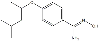 N'-hydroxy-4-[(4-methylpentan-2-yl)oxy]benzene-1-carboximidamide Struktur