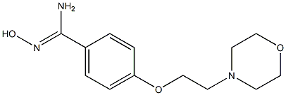 N'-hydroxy-4-[2-(morpholin-4-yl)ethoxy]benzene-1-carboximidamide Struktur