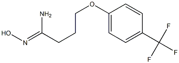 N'-hydroxy-4-[4-(trifluoromethyl)phenoxy]butanimidamide Struktur