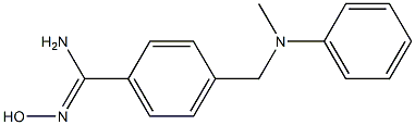 N'-hydroxy-4-{[methyl(phenyl)amino]methyl}benzenecarboximidamide Struktur