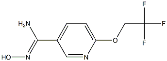 N'-hydroxy-6-(2,2,2-trifluoroethoxy)pyridine-3-carboximidamide Struktur