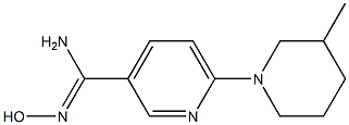 N'-hydroxy-6-(3-methylpiperidin-1-yl)pyridine-3-carboximidamide Struktur