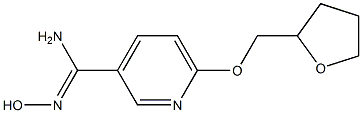 N'-hydroxy-6-(tetrahydrofuran-2-ylmethoxy)pyridine-3-carboximidamide Struktur