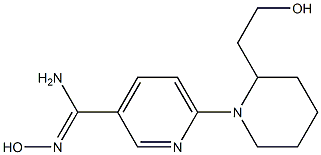 N'-hydroxy-6-[2-(2-hydroxyethyl)piperidin-1-yl]pyridine-3-carboximidamide Struktur