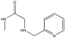 N-methyl-2-[(pyridin-2-ylmethyl)amino]acetamide Struktur