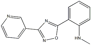 N-methyl-2-[3-(pyridin-3-yl)-1,2,4-oxadiazol-5-yl]aniline Struktur