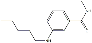 N-methyl-3-(pentylamino)benzamide Struktur