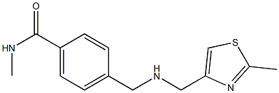 N-methyl-4-({[(2-methyl-1,3-thiazol-4-yl)methyl]amino}methyl)benzamide Struktur