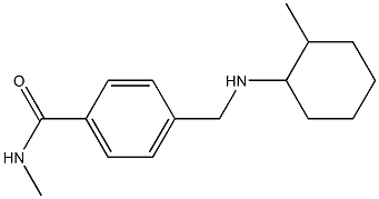 N-methyl-4-{[(2-methylcyclohexyl)amino]methyl}benzamide Struktur