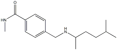 N-methyl-4-{[(5-methylhexan-2-yl)amino]methyl}benzamide Struktur