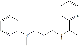 N-methyl-N-(3-{[1-(pyridin-2-yl)ethyl]amino}propyl)aniline Struktur