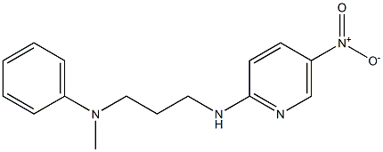 N-methyl-N-{3-[(5-nitropyridin-2-yl)amino]propyl}aniline Struktur