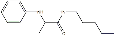 N-pentyl-2-(phenylamino)propanamide Struktur