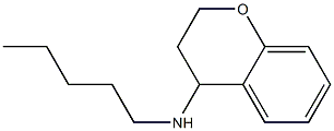 N-pentyl-3,4-dihydro-2H-1-benzopyran-4-amine Struktur