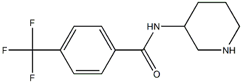 N-piperidin-3-yl-4-(trifluoromethyl)benzamide Struktur