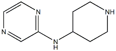 N-piperidin-4-ylpyrazin-2-amine Struktur