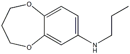 N-propyl-3,4-dihydro-2H-1,5-benzodioxepin-7-amine Struktur