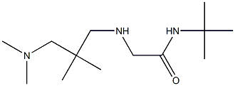 N-tert-butyl-2-({2-[(dimethylamino)methyl]-2-methylpropyl}amino)acetamide Struktur