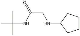 N-tert-butyl-2-(cyclopentylamino)acetamide Struktur