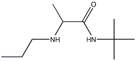 N-tert-butyl-2-(propylamino)propanamide Struktur