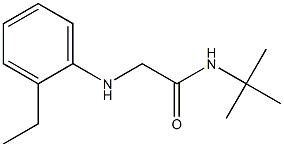 N-tert-butyl-2-[(2-ethylphenyl)amino]acetamide Struktur