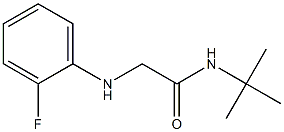 N-tert-butyl-2-[(2-fluorophenyl)amino]acetamide Struktur