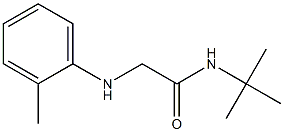 N-tert-butyl-2-[(2-methylphenyl)amino]acetamide Struktur