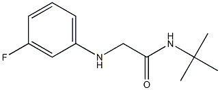 N-tert-butyl-2-[(3-fluorophenyl)amino]acetamide Struktur