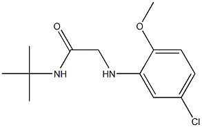 N-tert-butyl-2-[(5-chloro-2-methoxyphenyl)amino]acetamide Struktur