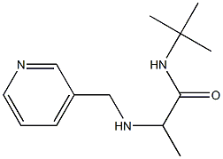 N-tert-butyl-2-[(pyridin-3-ylmethyl)amino]propanamide Struktur