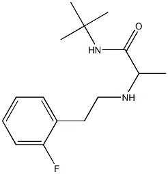 N-tert-butyl-2-{[2-(2-fluorophenyl)ethyl]amino}propanamide Struktur