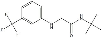 N-tert-butyl-2-{[3-(trifluoromethyl)phenyl]amino}acetamide Struktur