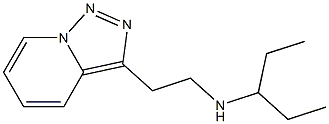 pentan-3-yl(2-{[1,2,4]triazolo[3,4-a]pyridin-3-yl}ethyl)amine Struktur