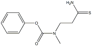 phenyl N-(2-carbamothioylethyl)-N-methylcarbamate Struktur